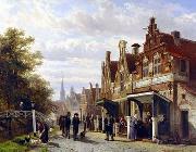 European city landscape, street landsacpe, construction, frontstore, building and architecture. 287 unknow artist